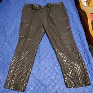 Worthington black textured slacks